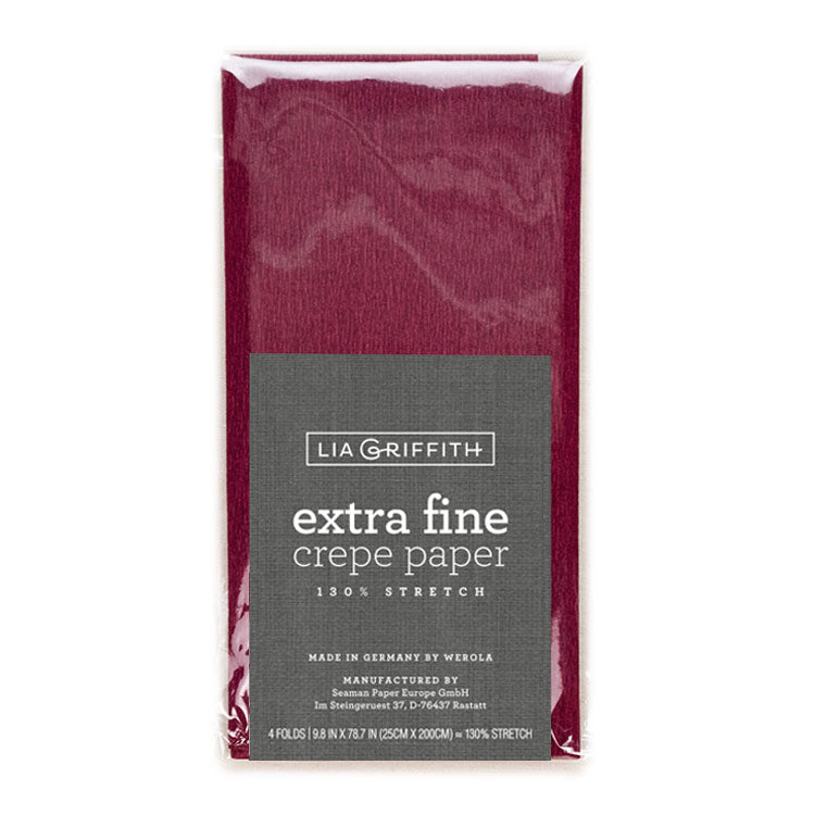 Lia Griffith Crepe Paper Extra Fine - Merlot image 0