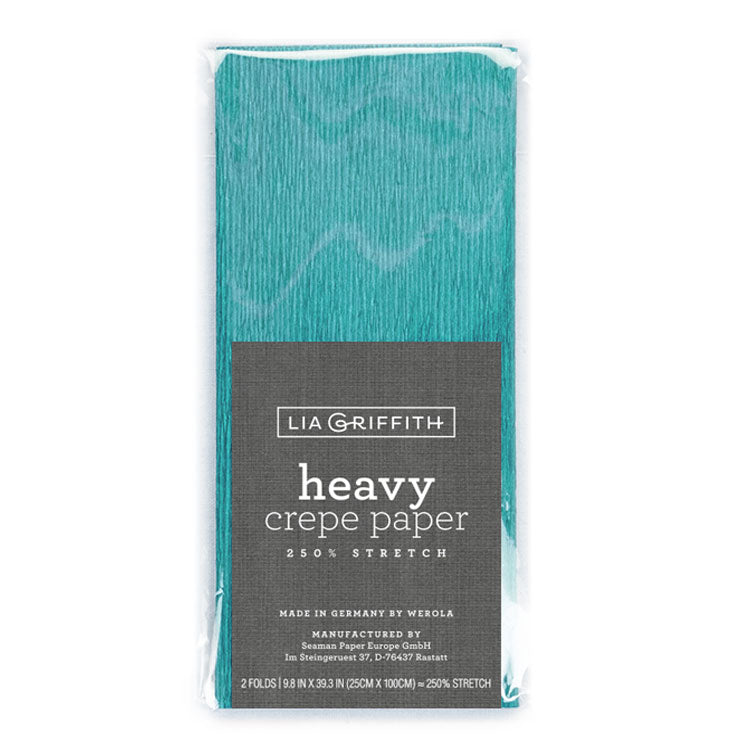 Lia Griffith Crepe Paper Heavy - Teal image 0