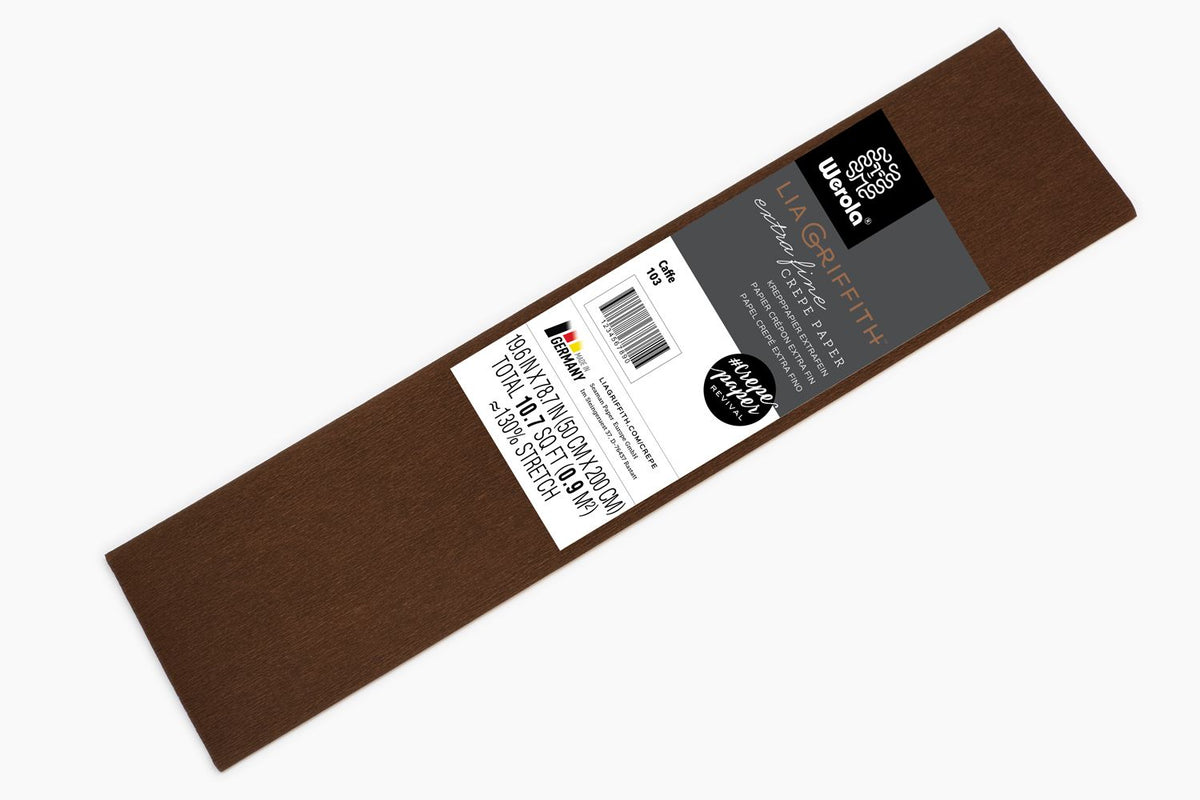 Lia Griffith Crepe Paper Extra Fine - Caffe/Espresso image 0