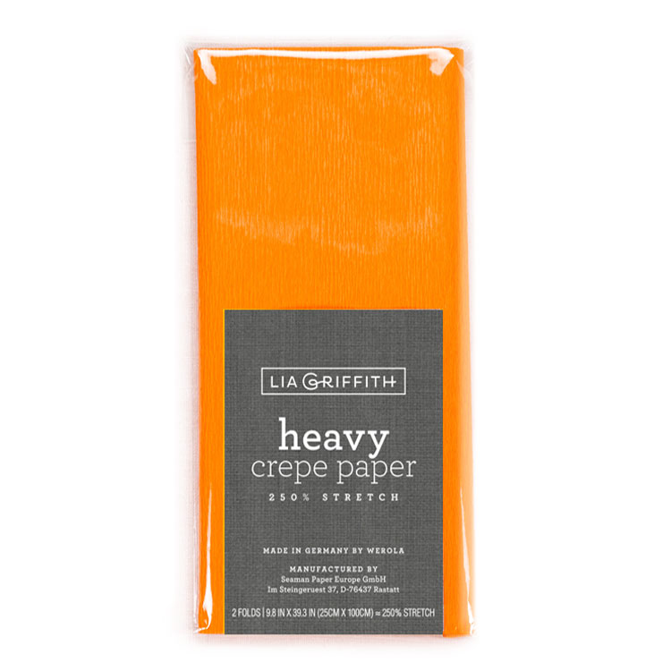 Lia Griffith Crepe Paper Heavy - Tangerine image 0