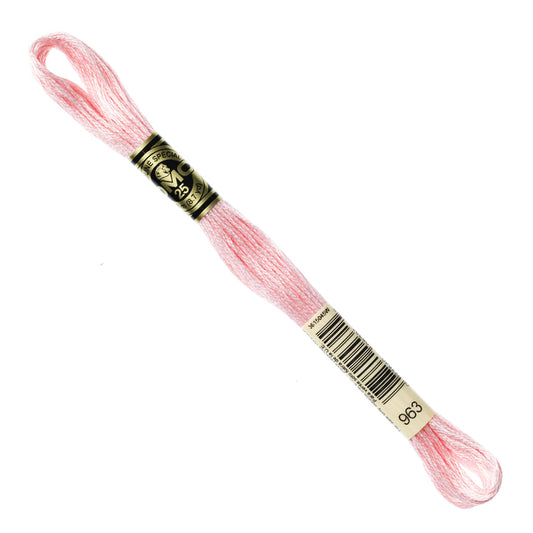 DMC Embroidery Floss - Ultra Very Light Dusty Rose 963 image 1