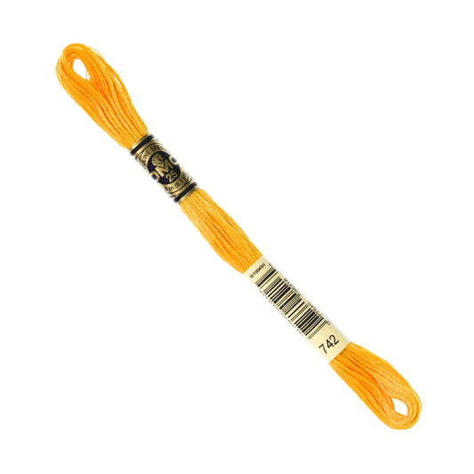 DMC Embroidery Floss - Light Tangerine 742 image 1
