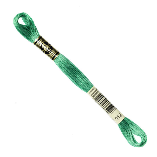 DMC Embroidery Floss - Light Emerald Green 912 image 1