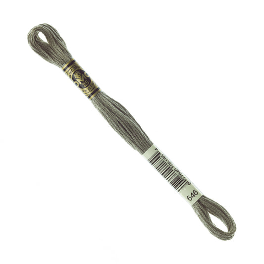 DMC Embroidery Floss - Dark Beaver Grey 646 image 1