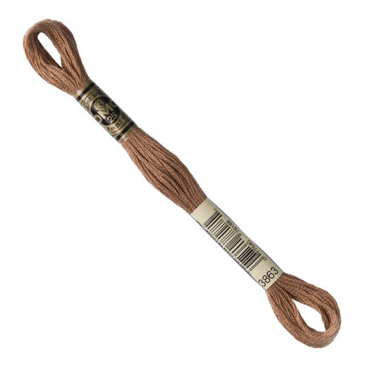 DMC Embroidery Floss - Medium Mocha Beige 3863 image 1