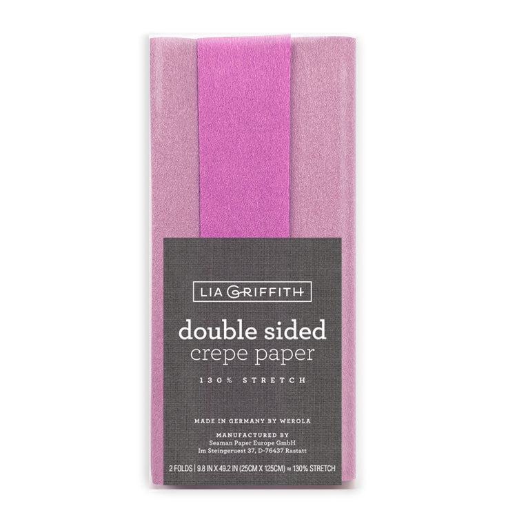 Lia Griffith Crepe Paper Double Sided - Light Lilac/Lilac image 0