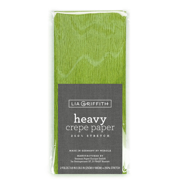 Lia Griffith Crepe Paper Heavy - Basil image 0
