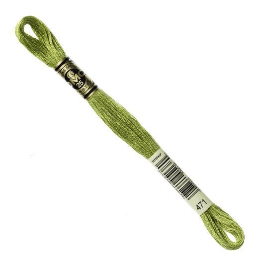 DMC Embroidery Floss - Very Light Avocado Green 471 image 1