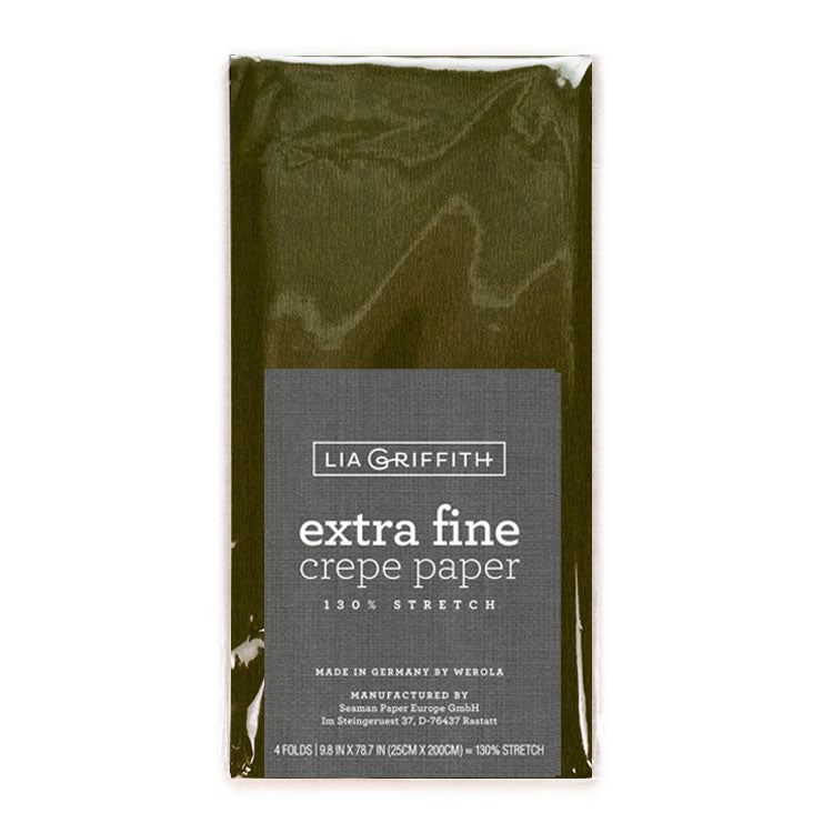 Lia Griffith Crepe Paper Extra Fine - Olive image 0