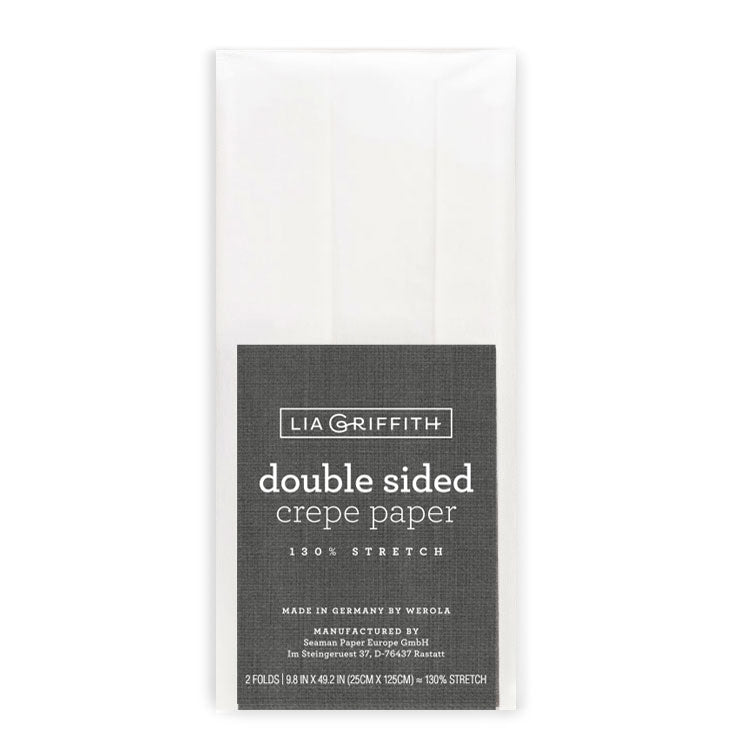 Lia Griffith Crepe Paper Double Sided - White/White image 0