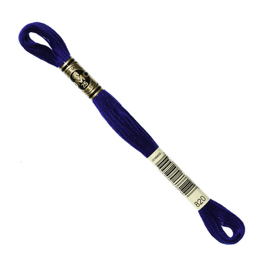 DMC Embroidery Floss - Very Dark Royal Blue 820 image 1