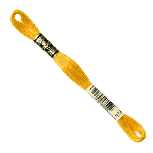 DMC Embroidery Floss - Deep Canary 972 image 1