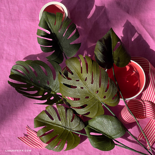 Double-Sided Crepe Paper - Ferns/Moss
