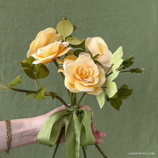 Double-Sided Crepe Paper - Vanilla/Chiffon