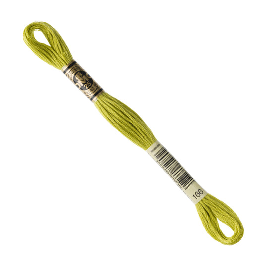 DMC Embroidery Floss — Medium Light Moss Green 166 image 1