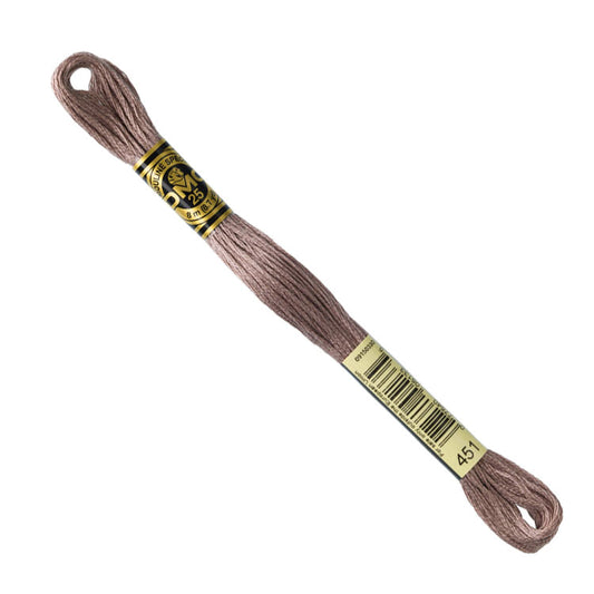 DMC Embroidery Floss - Dark Shell Gray 451 image 1