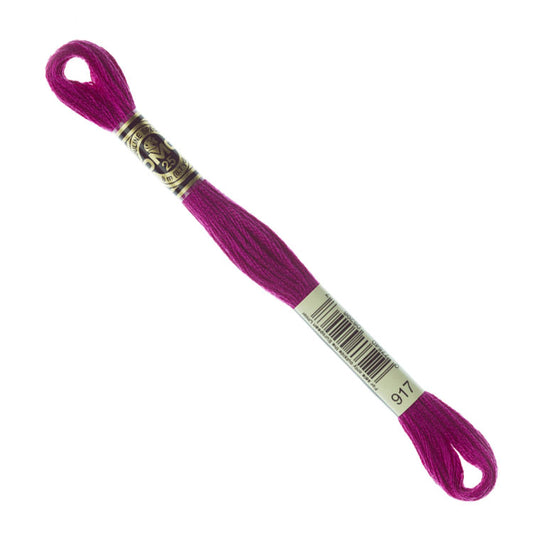 DMC Embroidery Floss - Medium Plum 917 image 1