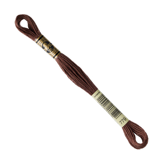 DMC Embroidery Floss - Dark Cocoa 779 image 1