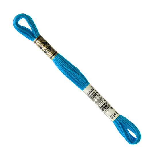 DMC Embroidery Floss - Electric Blue 3843 image 1