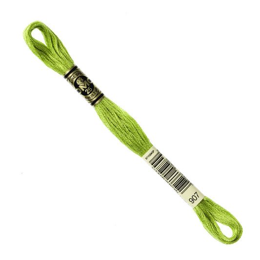 DMC Embroidery Floss - Light Parrot Green 907 image 1