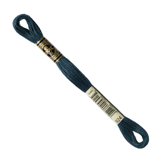 DMC Embroidery Floss - Very Dark Gray Green 924 image 1