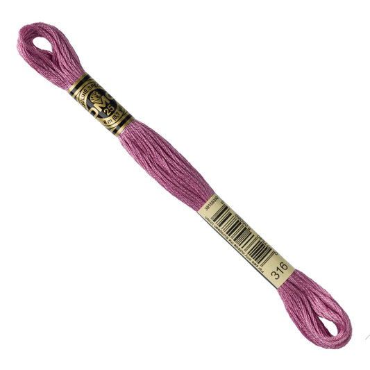 DMC Embroidery Floss - Medium Antique Mauve 316 image 1