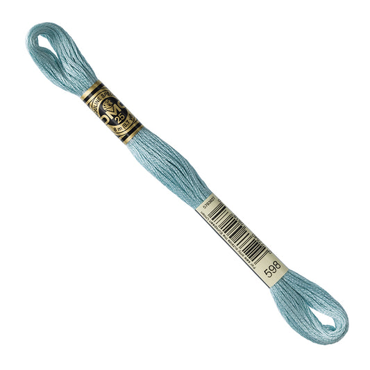 DMC Embroidery Floss - Light Turquoise 598 image 1