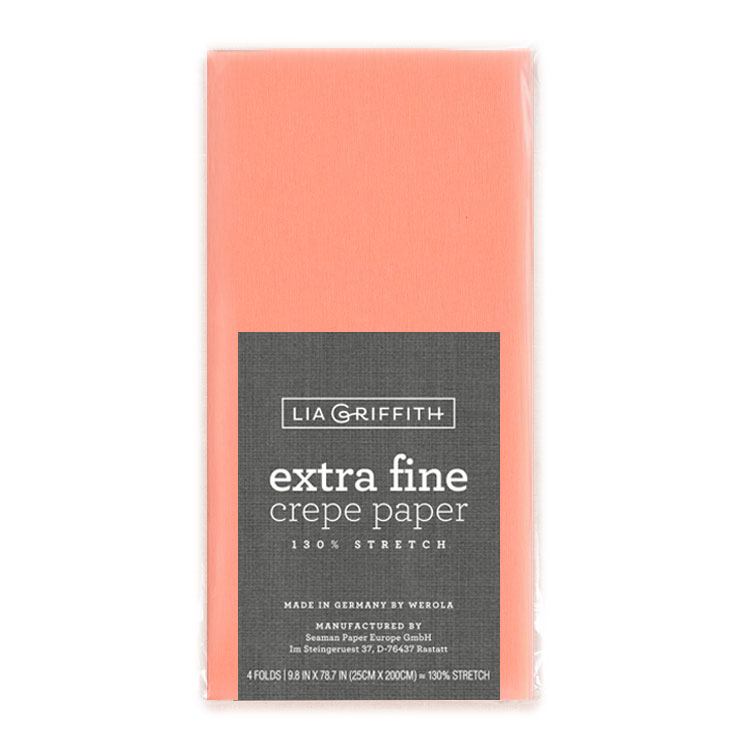 Lia Griffith Crepe Paper Extra Fine - Coral image 0