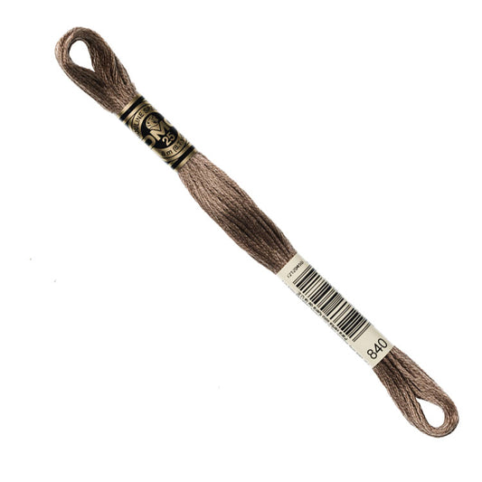 DMC Embroidery Floss - Medium Beige Brown 840 image 1