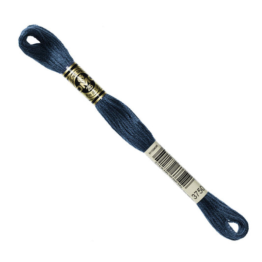 DMC Embroidery Floss - Very Dark Antique Blue 3750 image 1