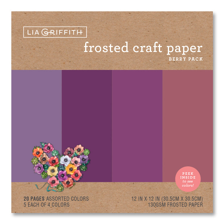 Lia Griffith Frosted Paper - Berry Pack image 2