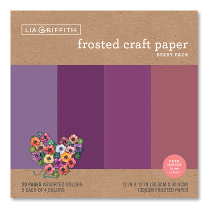 Lia Griffith Frosted Paper - Berry Pack image 2