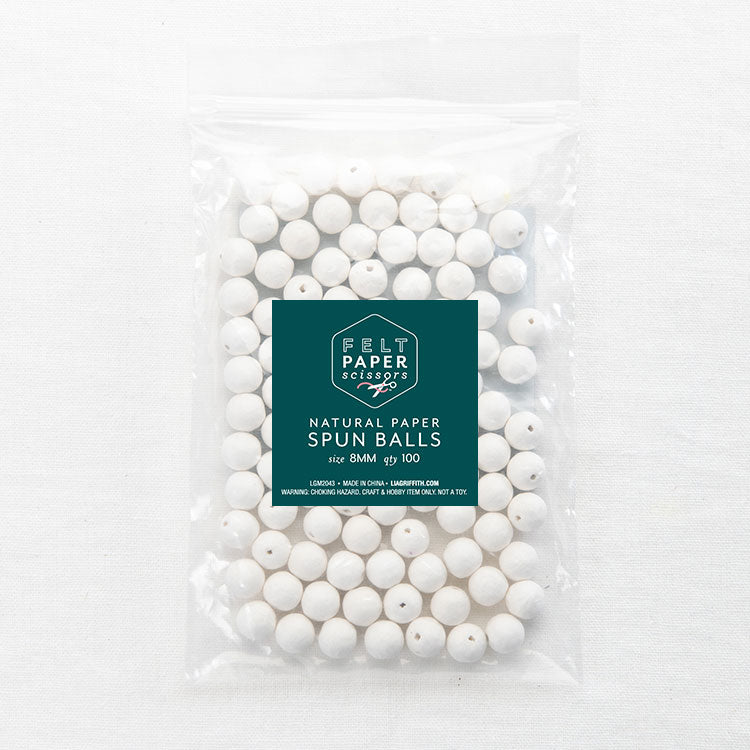 Lia Griffith Paper Spun Balls 8mm - Pack of 100 image 3
