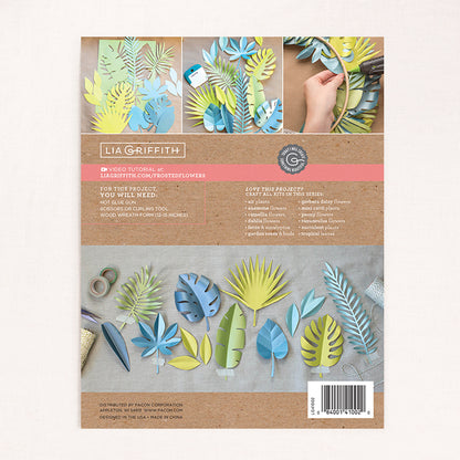 Frosted Paper Tropical Leaves - Craft Kit image 2