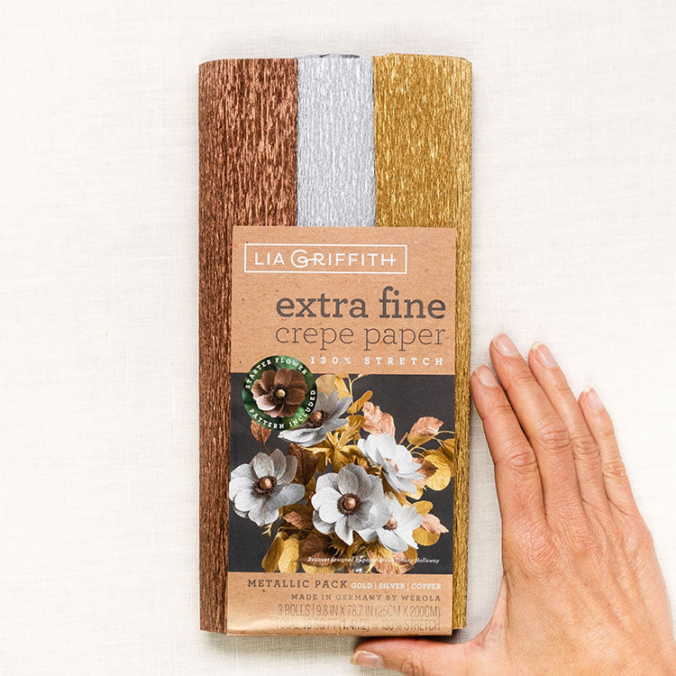 Lia Griffith Crepe Paper Extra Fine - Metallic Collection image 1