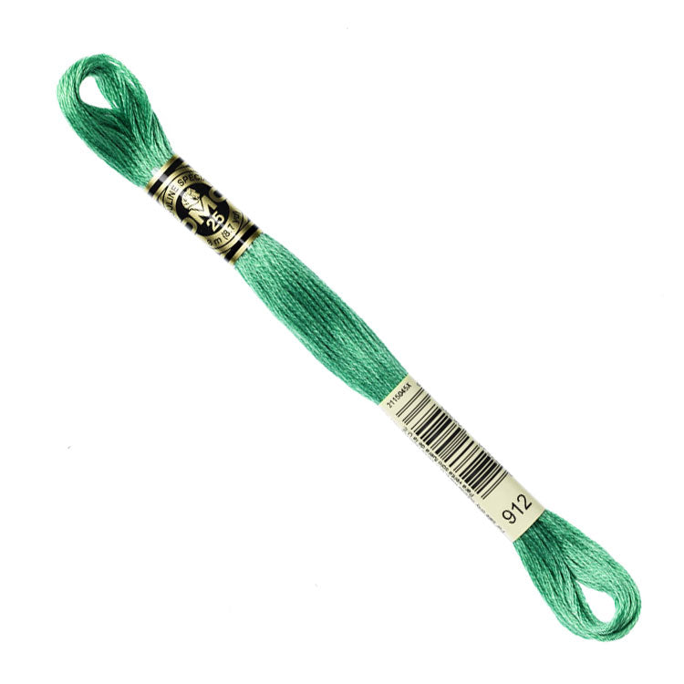 DMC Embroidery Floss - Light Emerald Green 912 image 1