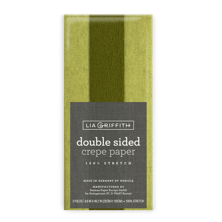 Lia Griffith Double Sided Crepe Paper - Green Tea & Cypress image 0