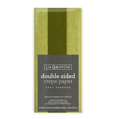Lia Griffith Double Sided Crepe Paper - Green Tea & Cypress image 0