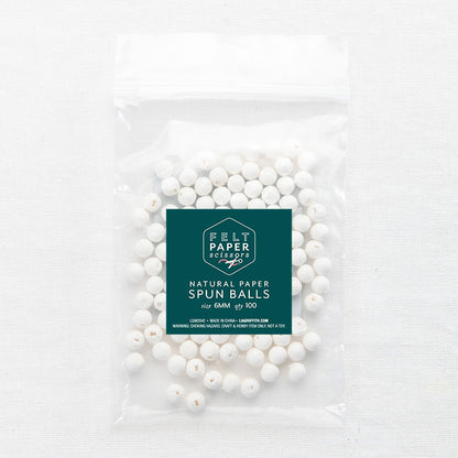 Lia Griffith Paper Spun Balls 6mm - Pack of 100 image 3