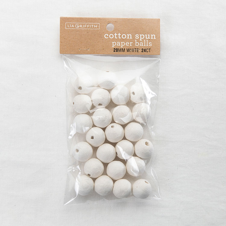 Lia Griffith Paper Spun Balls 20mm - Pack of 24 image 3