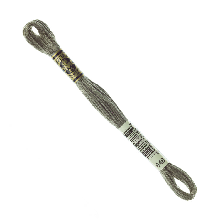 DMC Embroidery Floss - Dark Beaver Grey 646 image 1