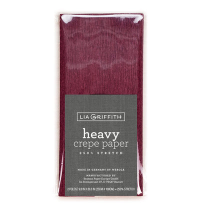 Lia Griffith Crepe Paper Heavy - Merlot image 0