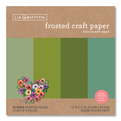 Lia Griffith Frosted Paper - Succulent Pack image 2