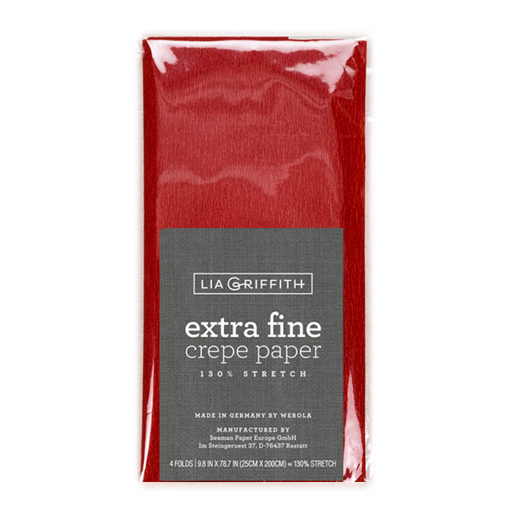 Lia Griffith Crepe Paper Extra Fine - Ruby image 0