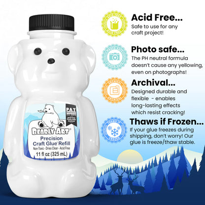 Bearly Art Precision Craft Glue- 11 oz Refill image 1