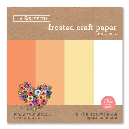 Lia Griffith Frosted Paper - Citrus Pack image 2