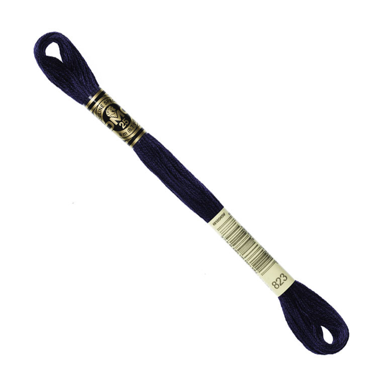 DMC Embroidery Floss - Dark Navy Blue 823 image 1