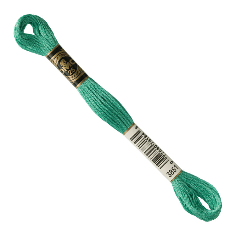 DMC Embroidery Floss - Light Bright Green 3851 image 1