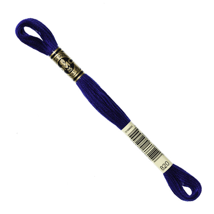 DMC Embroidery Floss - Very Dark Royal Blue 820 image 1