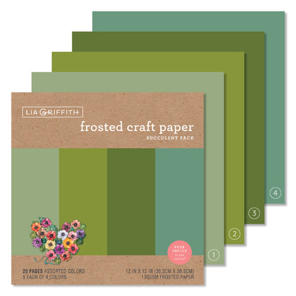 Lia Griffith Frosted Paper - Succulent Pack image 0